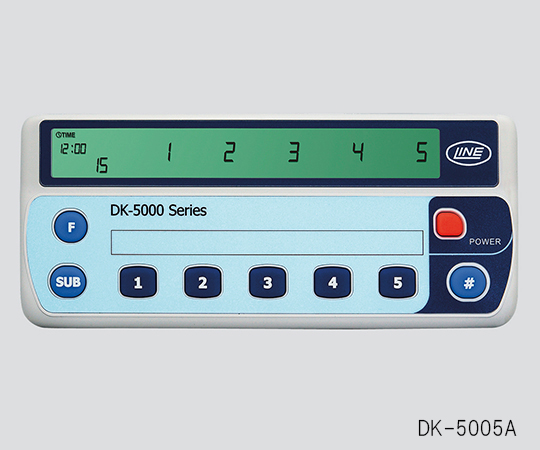3-6088-02 電子式数取器(5連式) DK-5005B ライン精機 印刷