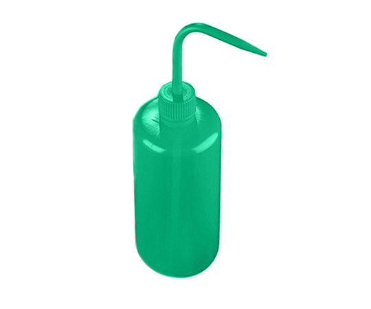 カラー識別細口洗浄瓶 (Azlon) グリーン WGR036P