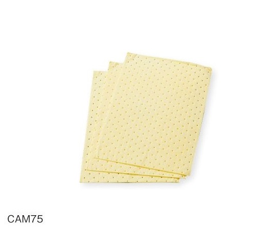 液体吸収マット (水・油・溶剤・酸・アルカリ用) CAM75(100枚)