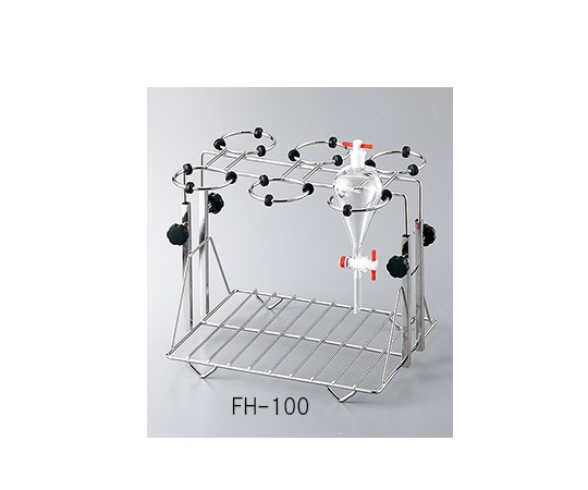 分液ロートホルダー ステンレス製 適合容器サイズ 100~200mL FH-100