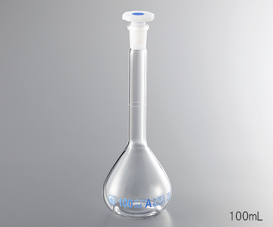 3-6958-04 メスフラスコ樹脂栓付き 50mL