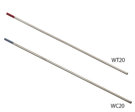 3-7179-12 溶接棒(タングステン電極棒) トリウム入り φ2.0mm×150mm WT20(10本)