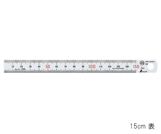 3-7359-01-20 直尺 15cm(校正証明書付) シンワ測定
