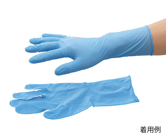 3-7960-05 ニトリル手袋 テクニトリルブルー XLサイズ GN08HG XL(100枚) 三高サプライ