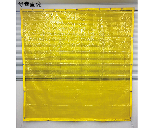 3-8356-04 防虫イエローシート 2970×3000×0.3mm ターポリン補強
