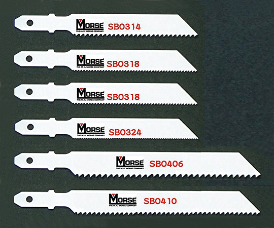 3-8377-01 ジグソーブレード・アソートセット Morse(R) バイメタル・ジグソー・ブレード SB2P(6本) M.K.モールス 印刷