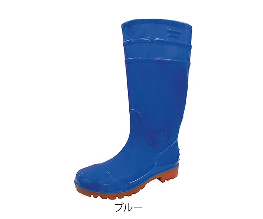 3-8453-01 先芯入耐油安全長靴 SEFUMATE SAVER ブルー 24.5cm 8894 富士手袋工業