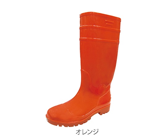 3-8454-01 先芯入耐油安全長靴 SEFUMATE SAVER オレンジ 24.5cm 8894 富士手袋工業 印刷