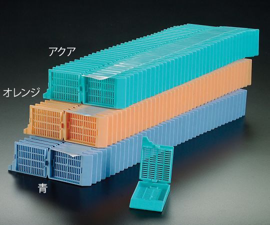 3-8649-02 包埋カセット(スタックタイプ) ピンク M505-3T(40個×25連) Simport 印刷
