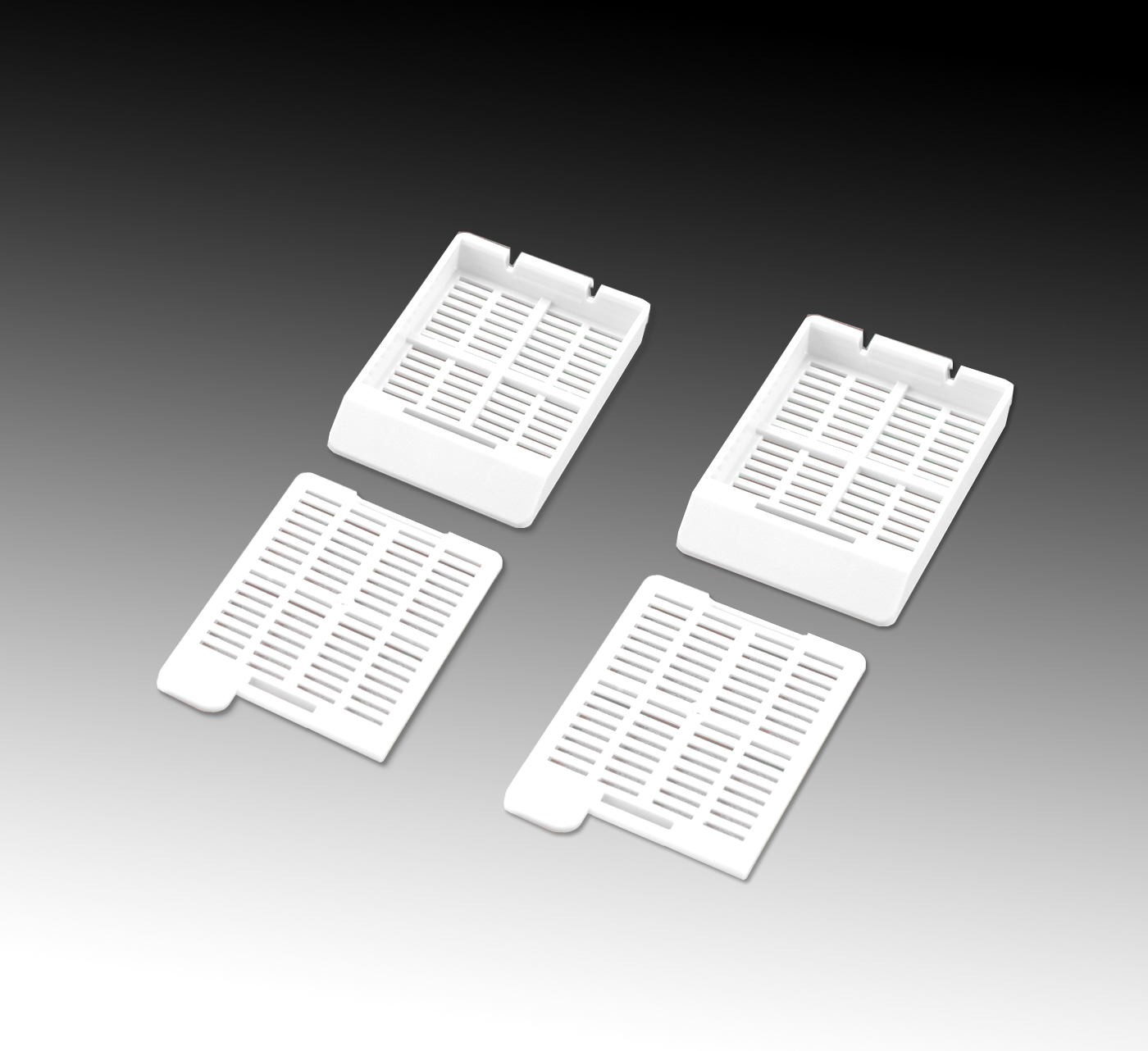 3-8696-01 包埋カセット(スタックタイプ) 白 M517-2T(40個×50連) Simport 印刷