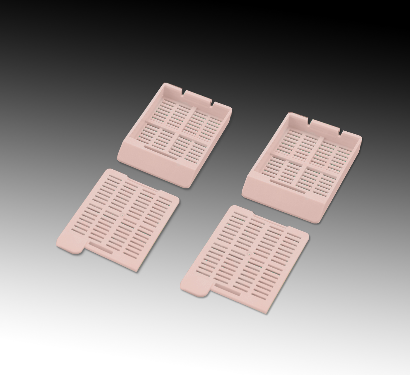 3-8696-02 包埋カセット(スタックタイプ) ピンク M517-3T(40個×50連) Simport 印刷