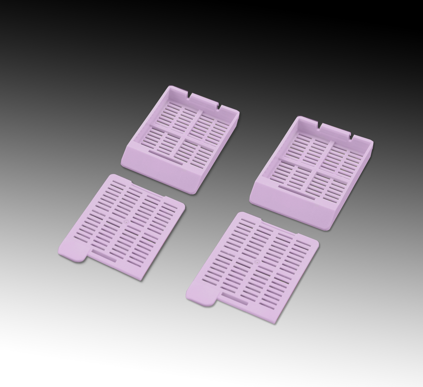 3-8696-09 包埋カセット(スタックタイプ) 紫 M517-10T(40個×50連) Simport 印刷