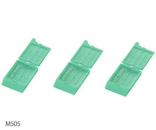 【受注停止】3-8700-03 包埋カセット(バルクタイプ) 緑 M505-4(500個×3箱) Simport