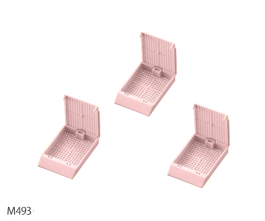 【受注停止】3-8703-02 包埋カセット(バルクタイプ) ピンク M493-3(500個×3箱) Simport 印刷