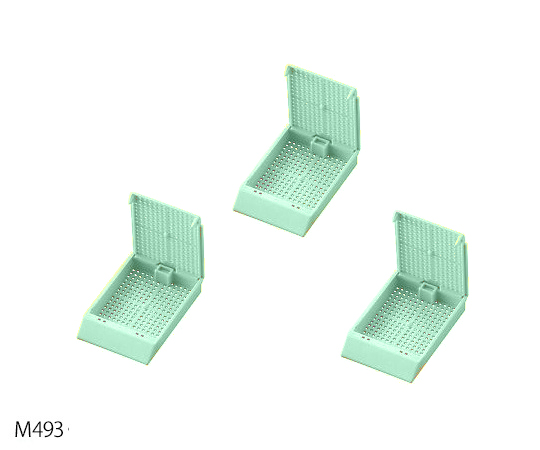 【受注停止】3-8703-03 包埋カセット(バルクタイプ) 緑 M493-4(500個×3箱) Simport