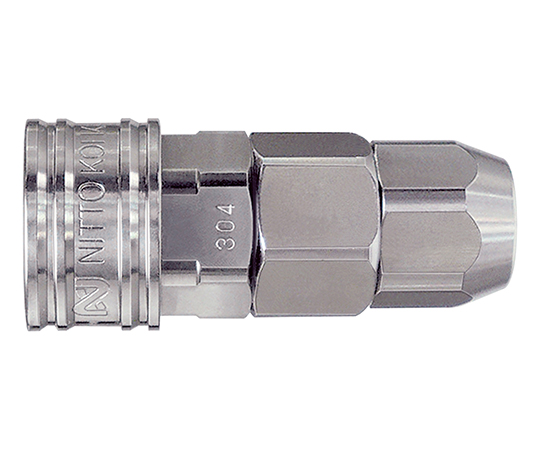 コンパクトカプラ(小型・低圧汎用型) φ4×φ6mmチューブ用ソケット CO-40SN-SUS-FKM
