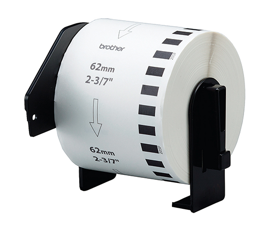 3-9223-12 感熱ラベルプリンター用長尺紙テープ(大) 幅62mm×30.48m DK-2205 ブラザー(BROTHER) 印刷
