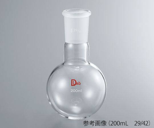3-9641-16 共通摺合丸底フラスコ(硼珪酸ガラス-1) 500mL 29/42 印刷
