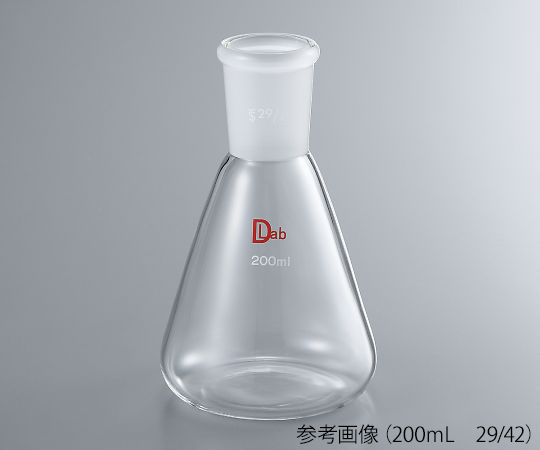 3-9674-01 共通摺合三角フラスコ(硼珪酸ガラス-1) 10mL 15/25 印刷