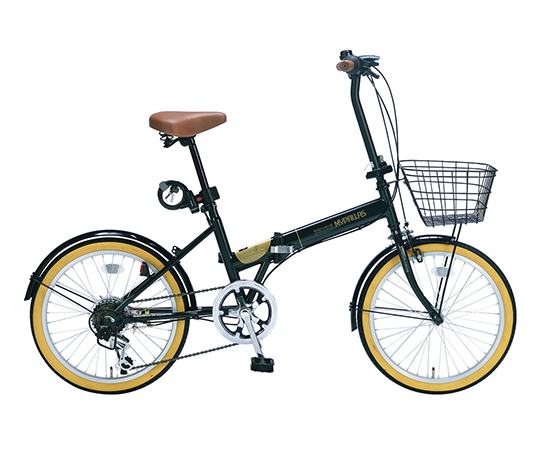 【受注停止】3-9762-04 折りたたみ自転車(オールインワン) ダークグリーン M-252 GR 池商 印刷