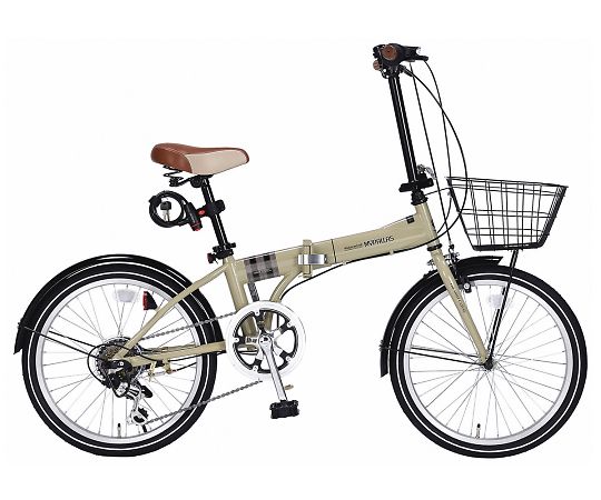 【受注停止】M-206FCA 折りたたみ自転車(オールインワン) カフェ M-206F CA 池商 印刷