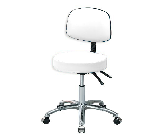 研究室用抗菌カラフルチェア 白 ASSTB121