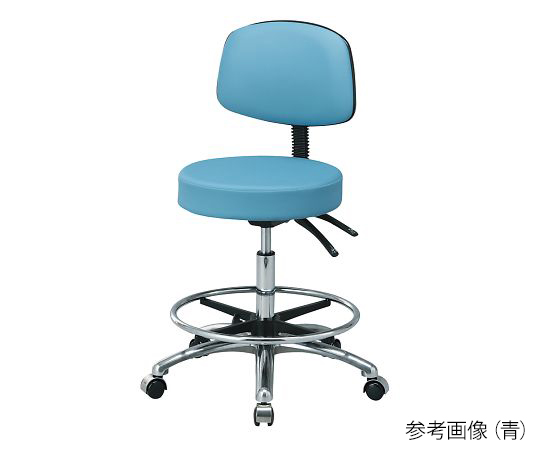 研究室用抗菌カラフルチェア 黒 ASSTB127F