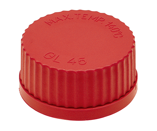 3-9795-01 ネジ口瓶用キャップ 赤 印刷