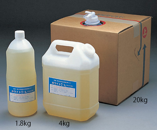 4-089-03 洗浄剤・浸漬用液体ホワイト7L 20Kg ユーアイ化成 印刷