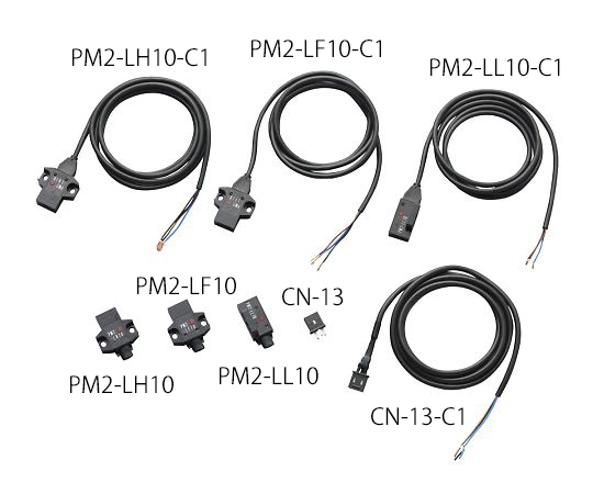 4-159-02 マイクロフォトセンサ(限定反射型・アンプ内蔵)ケーブル式 PM2-LH10B-C1 パナソニック(PANASONIC)