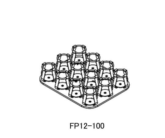 シェイキングインキュベーター用 フラスコ用ホルダー(100~150mL) FP12-100