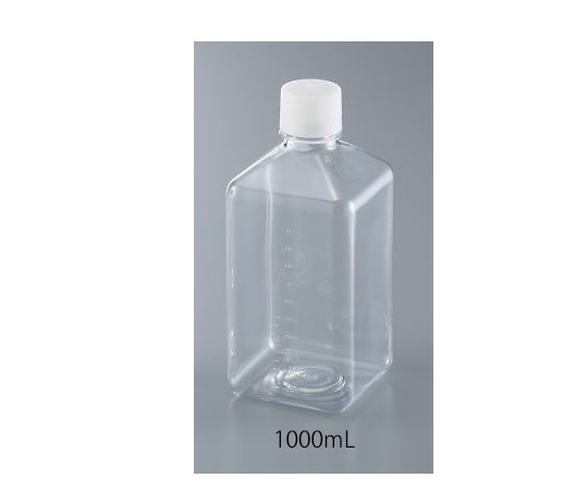 4-551-03 角型培地瓶 1000mL GPE1000(12本) アズワン(AS ONE)