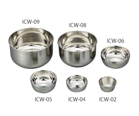 ワイドステンレスカップ フラット底 100mL ICW-02
