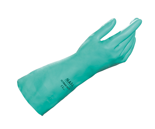 4-834-03 ニトリル手袋(滑止エンボス加工/内側綿加工仕上げ) S MAPA 印刷
