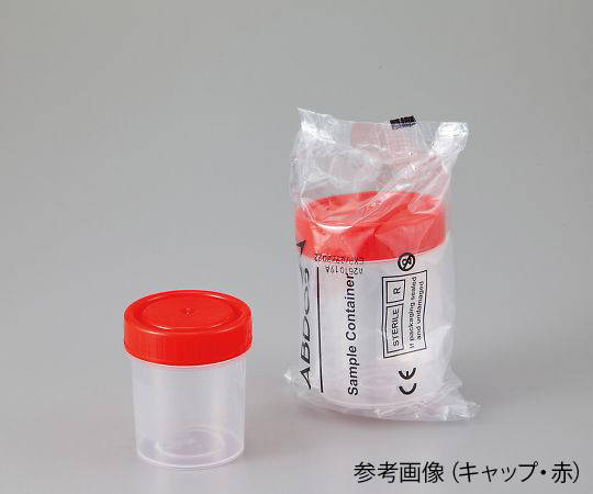 4-2051-03 滅菌サンプル容器（個包装タイプ） 60mL P40102R（350個）