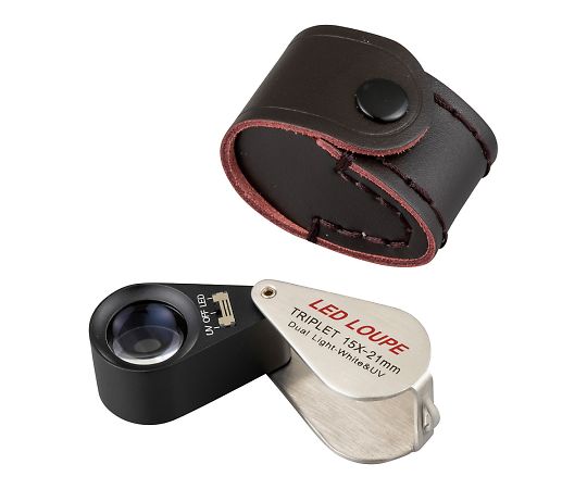 4-2240-01 LEDライト付15倍ルーペ LP-15XDL アズワン(AS ONE)