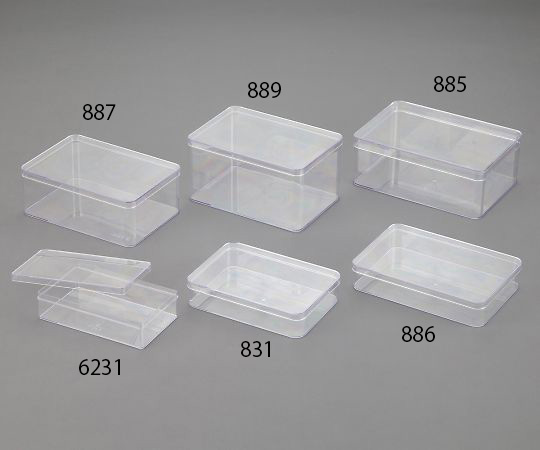 4-2276-01 スチロール角型ケース(大型タイプ) 230×130×59mm 6231(12個)