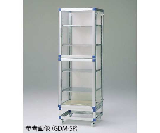 ガス置換デシケーター(マグネットパッキン扉仕様) 強化プラスチック 574×517×1765mm GDM-SP