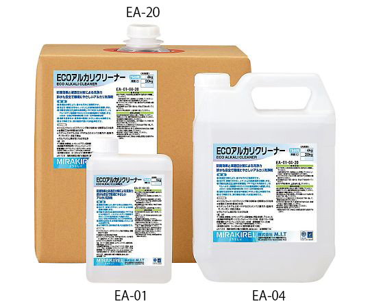 4-2640-01 アルカリ性洗浄剤 ECOアルカリクリーナー 1kg EA-01 M.I.T