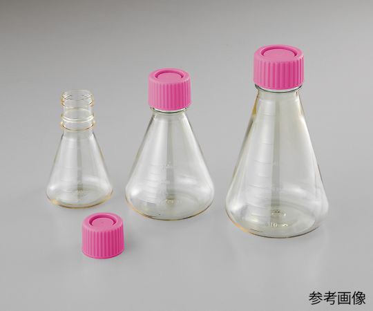 4-2671-06 ビオラモディスポ滅菌三角フラスコ 500mL ノーマルキャップ SEF500N(12個) アズワン(AS ONE)