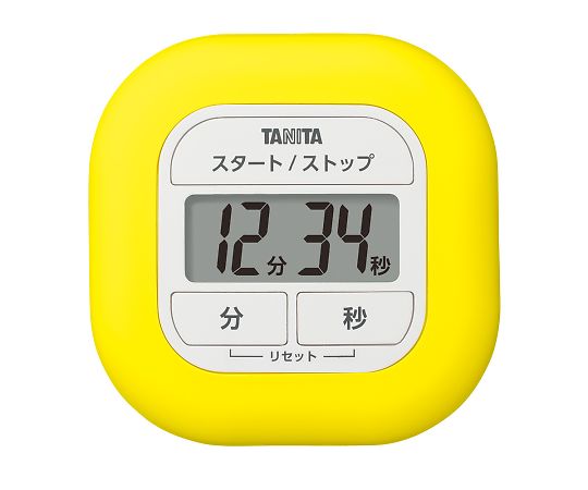 4-2804-03 くるっとシリコンタイマー 黄 TD-420-YL タニタ(TANITA) 印刷