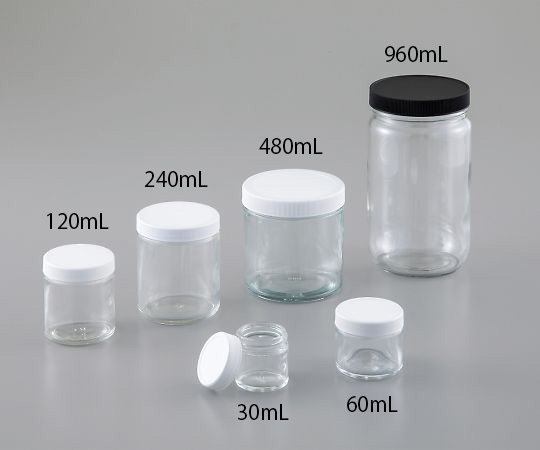広口ガラス瓶(クリーン処理済) 240mL(24本)