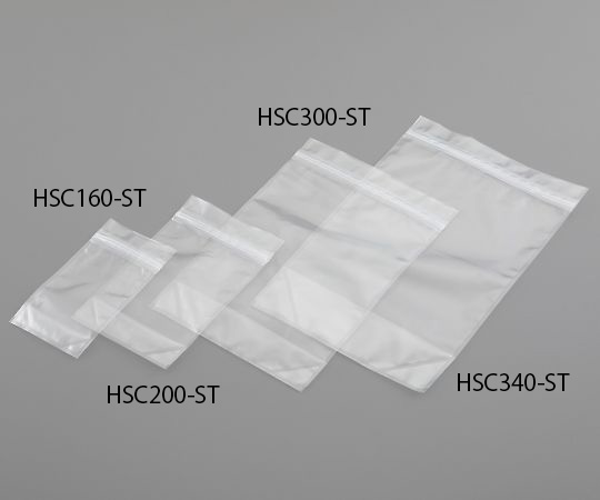 4-3100-01 ガスバリアチャック袋(高密封特殊チャック) 0.3L HSC160-ST(50枚) アズワン(AS ONE)