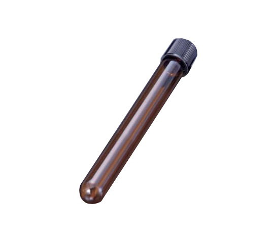 0303-14 ねじ口試験管 φ16.5×105×φ10.0mm 12mL NR-10(褐色)(100本) マルエム