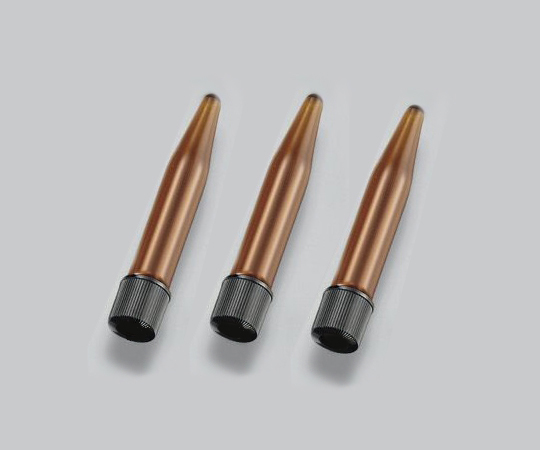 0303-15 ねじ口試験管 φ16.5×105×φ10.0mm 10mL NS-10(褐色)(100本) マルエム 印刷