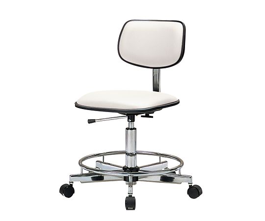 6-6938-05 クリーンルーム用 チェアー ホワイト SK-827W(リング付) アズワン(AS ONE)