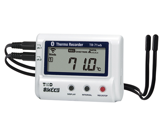 6-9183-31-22 温度記録計 おんどとり(無線LAN) TR-71wb(試験成績書付) ティアンドデイ(T&D) 印刷