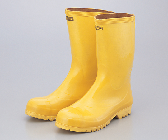 6-9275-02 安全ゴム長靴 24.5cm 黄色 重松製作所 印刷