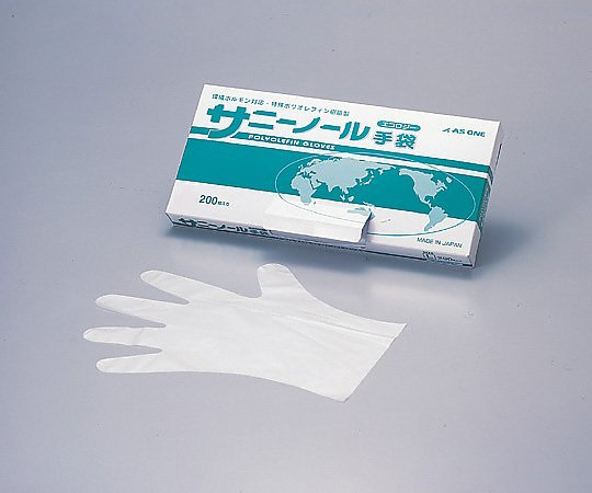 6-9730-02 サニーノール手袋 エコロジー M(200枚) アズワン(AS ONE)