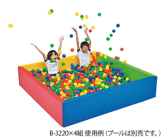 7-2931-11 ボールプール用 PEボール(青・緑・赤・黄) B-3220(500個) トーエイライト
